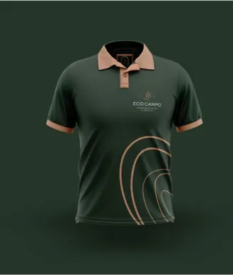 Polo shirt with a logo with custom branding