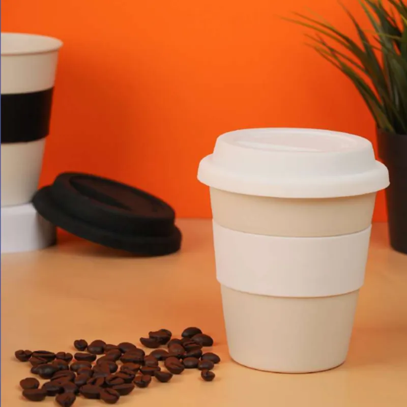 Reusable coffee cup with custom branding