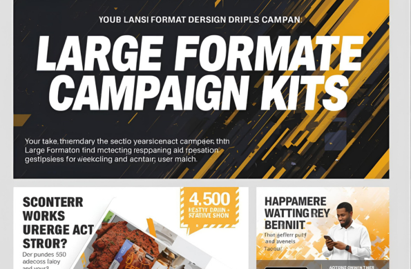 Corporate stationery print set displayed on desk