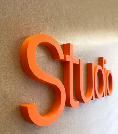 Precision cut lettering signage from Promax Digital UAE